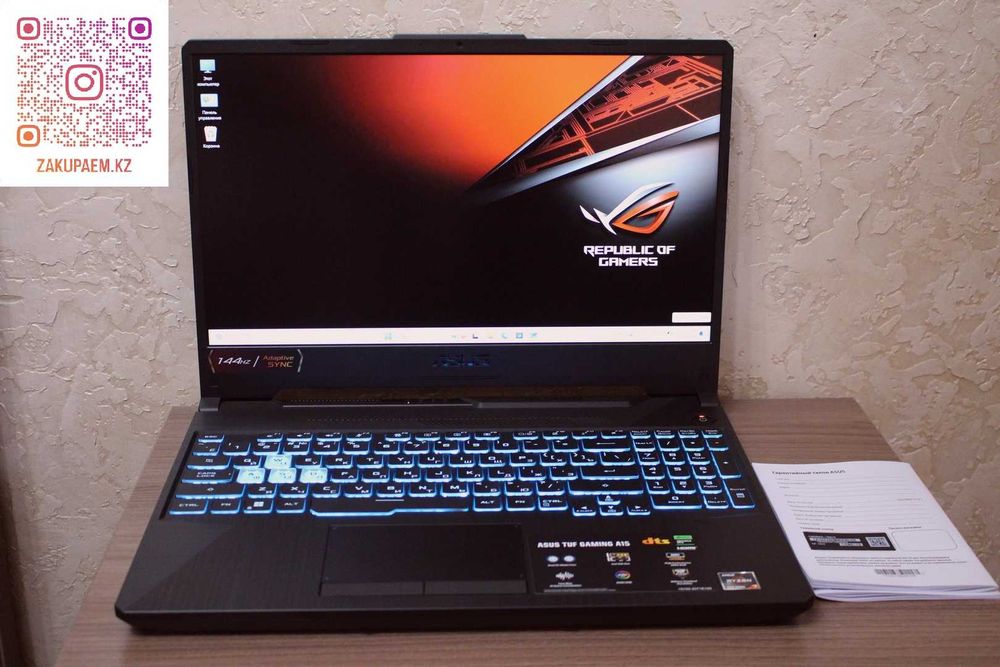 Asus Tuf Gaming A15 /Ryzen 7-7435/16Gb Ram/512Gb ssd/GeForce 3050/