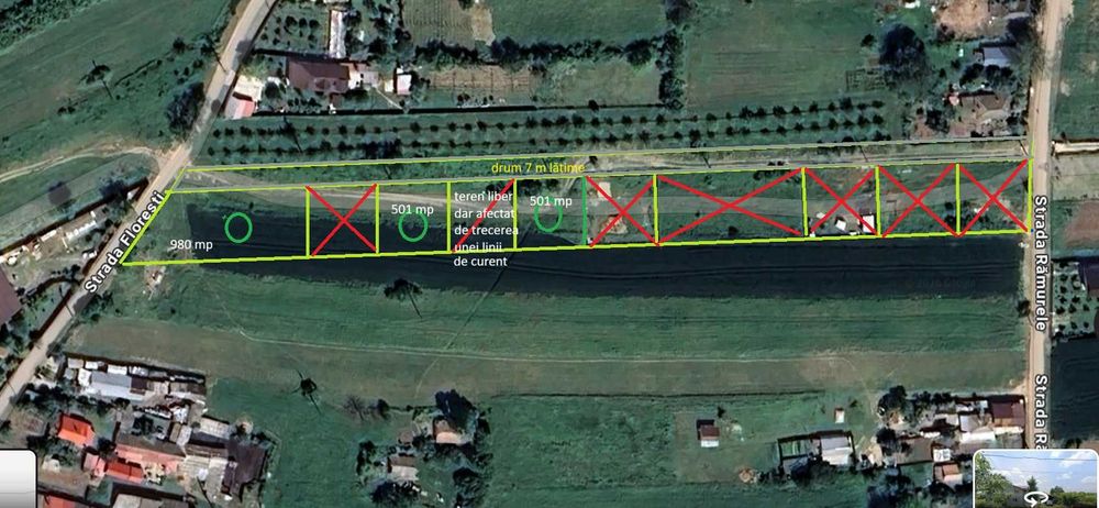 Teren intravilan zona pădurii Snagov, curent, asfalt, gaz, 18990 euro