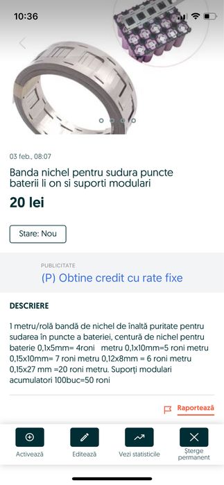 Banda nichel barerii li on