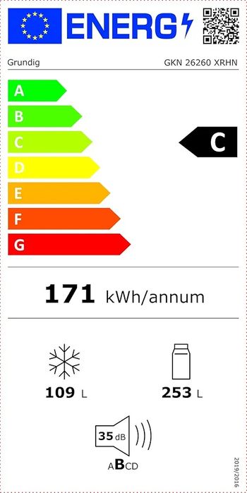 Нов хладилник с фризер GRUNDIG GKN 26260 XRHN No Frost 203 см