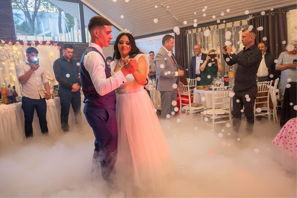 Fum greu si baloane de sapun cu fum