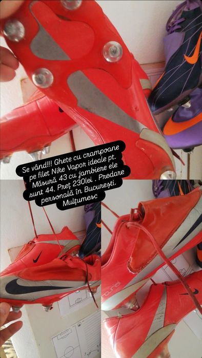 Ghete de fotbal Nike (pe filet) nike v. mercuriall