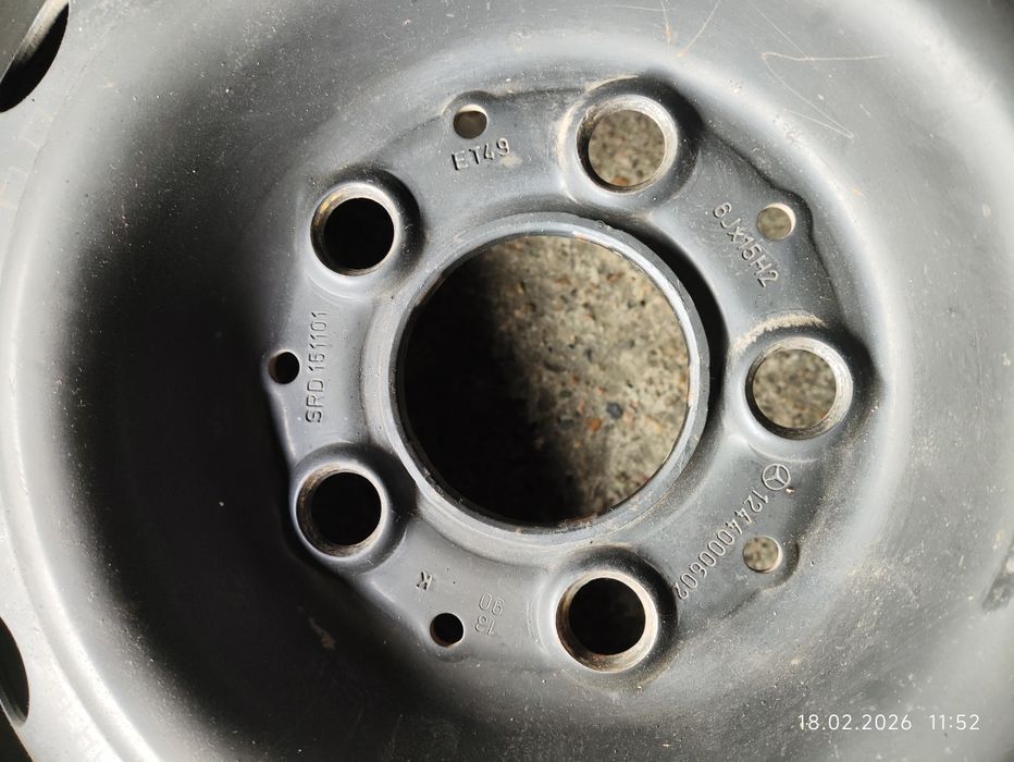 Запаска Мерседес 124+ диск.