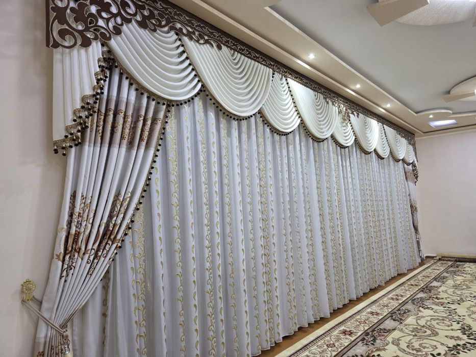 Продаю шторы и тюль в хорошом состояние