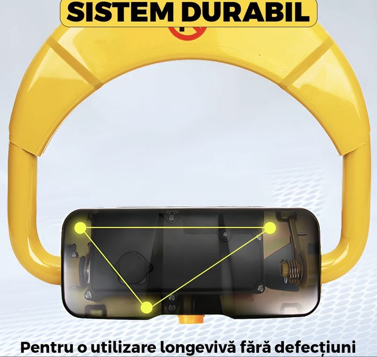 Blocator de parcare automat cu telecomandă – Montaj inclus
