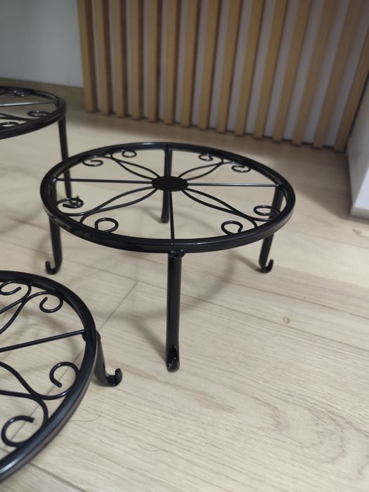 NOU Set 4 suporți ghivece flori metal idee de cadou