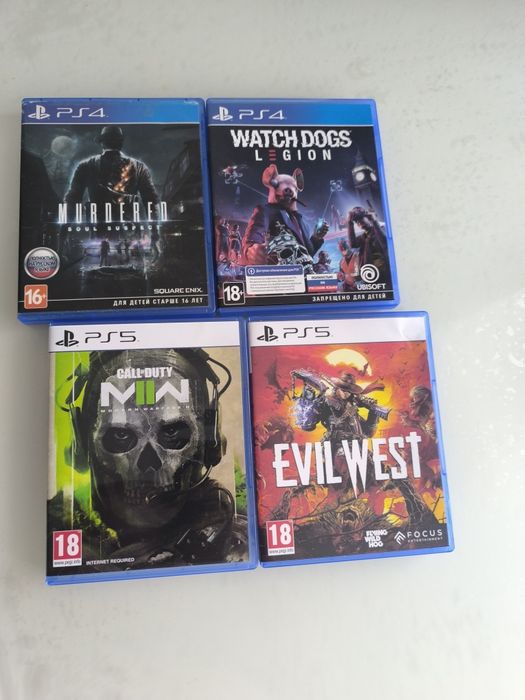 Продам игры на ps 4.5
