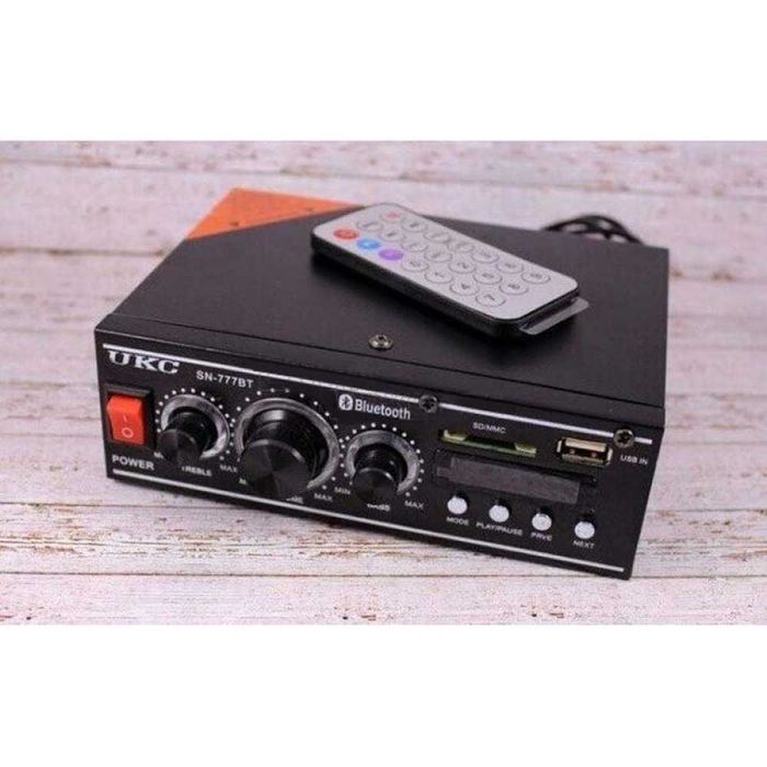 Мощен мини стерео усилвател SN-777BT Bluetooth/USB/FM двуканален