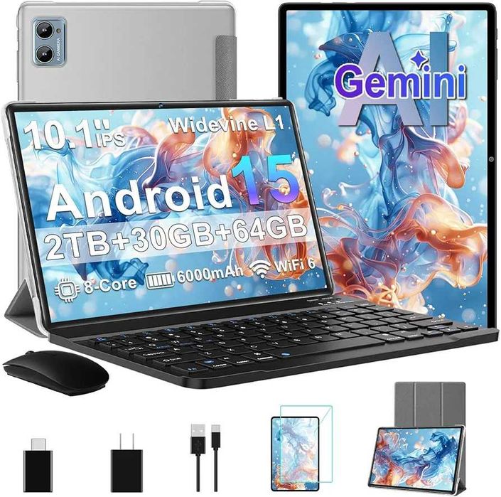 Запечатан таблет SUAAT S3 10 инча – Android 15, 30GB RAM, 64GB...