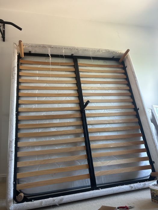 Somiera, Cadru pat fier, solid, 180x200 cm