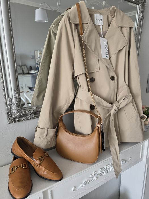 Сет от тренчкот, чанти, обувки