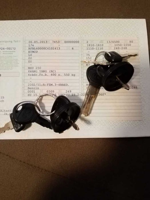 Продавам   атв  kimco  mxu 250