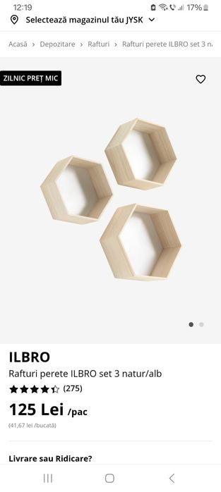 Rafturi perete tip fagure