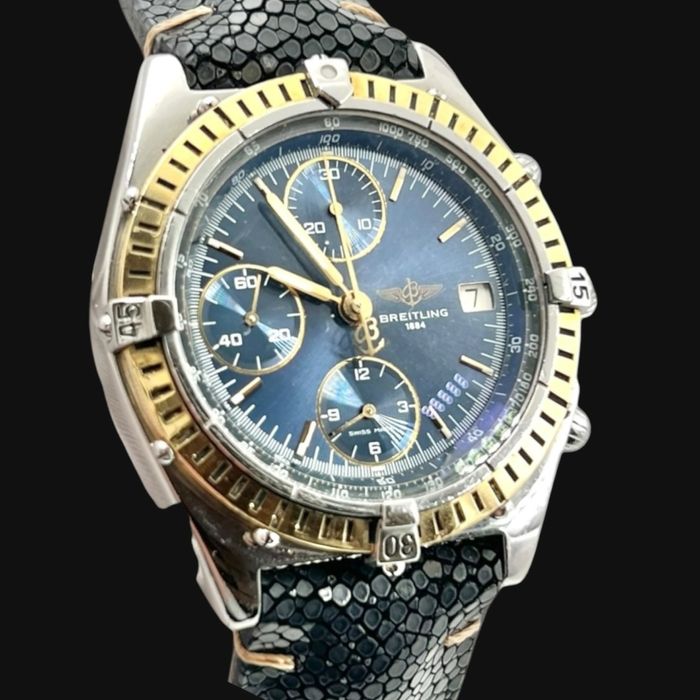 Breitling Chronomat 18k Gold & Steel Valjoux 7750 chronograph