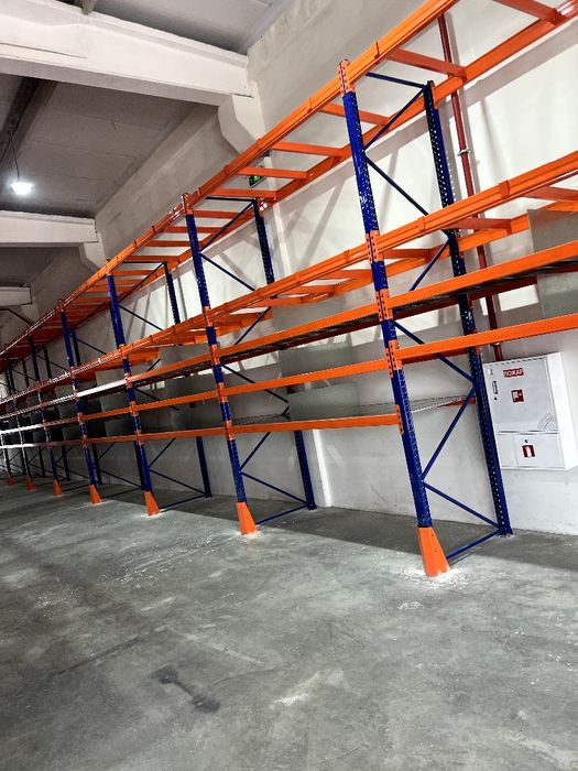 Стеллаж паллеты установка сборка