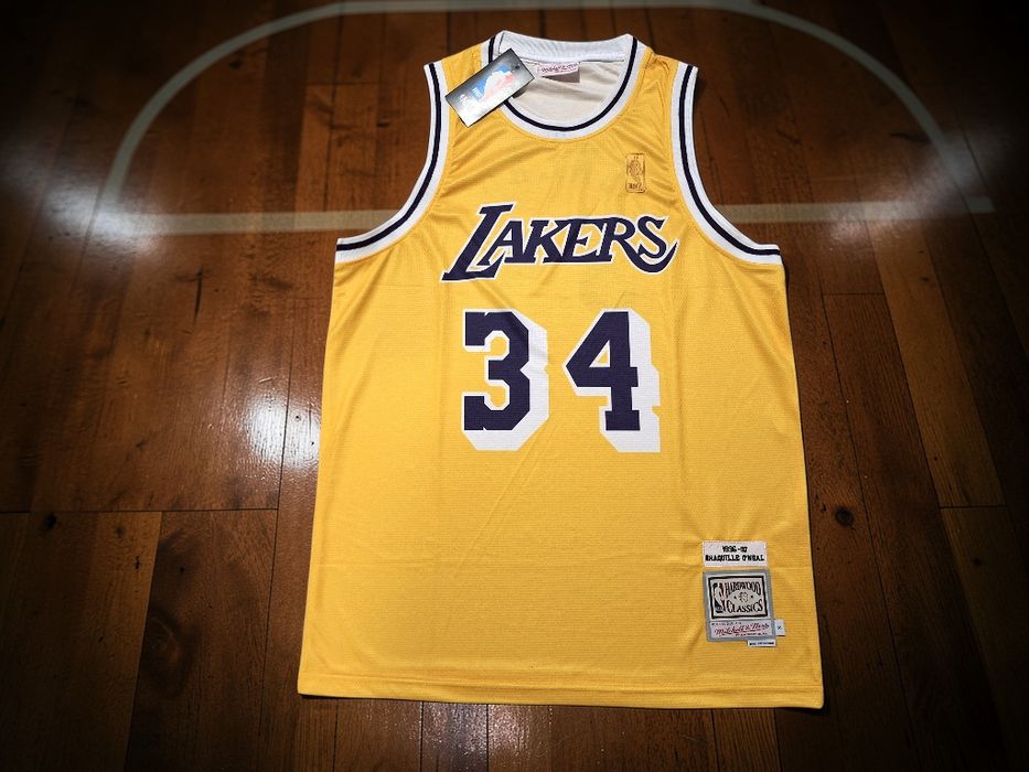 Баскетболен потник на Шакил О'Нийл#Лейкърс#34#Mitchel&Ness!