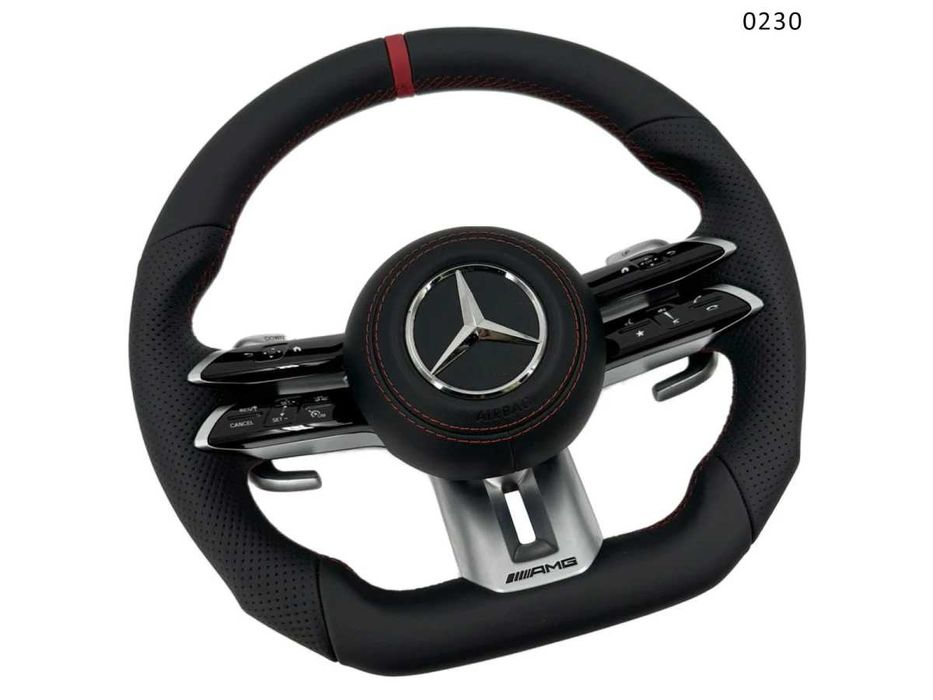 Volan sport AMG piele Nappa  Mercedes A B C CLA CLS E G GLC GLS GLE