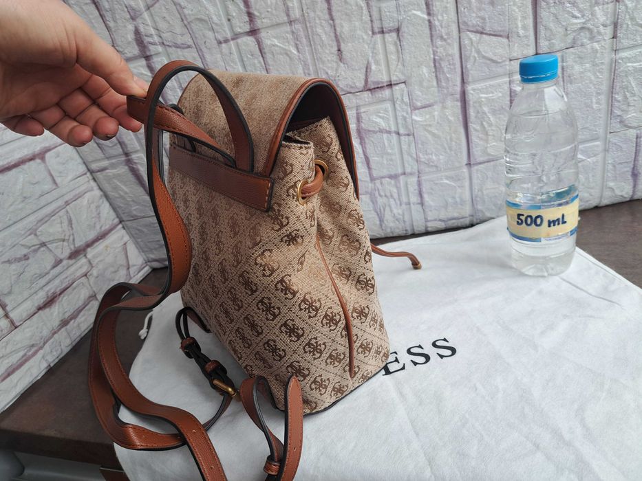 дамска раница,GUESS кафява чанта,гес