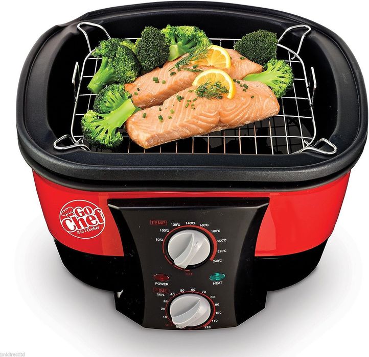 Aragaz multifuncțional antiaderent 8 în 1 GoChef cu carte de rețete GR