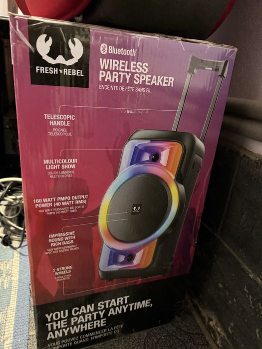 Boxă portabilă wireless de petrecere Fresh’n Rebel Party Loud