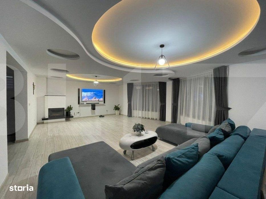 Casa moderna  5 camere, 290 mp, mobilata/utilata, teren generos 1300 m