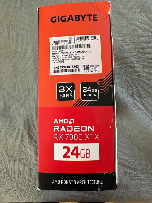 Видеокарта GIGABYTE Radeon RX7900 XTX GAMING OC 24G
