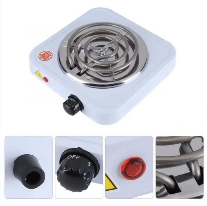 Плита электрическая спиральная однокомфорочная настольная