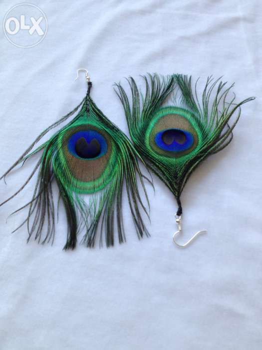 Confectionez cercei, diverse bijuterii/accesorii pene paun indian CLOP