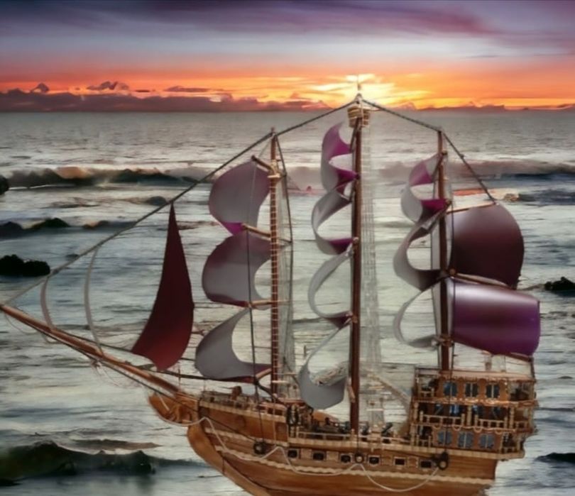 Корабль огромный