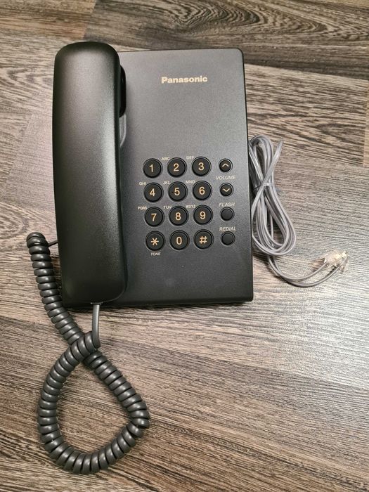 Стационарен телефон Panasonic KX - TS500FXB