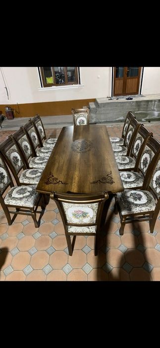 Stol stul 12 kishilik