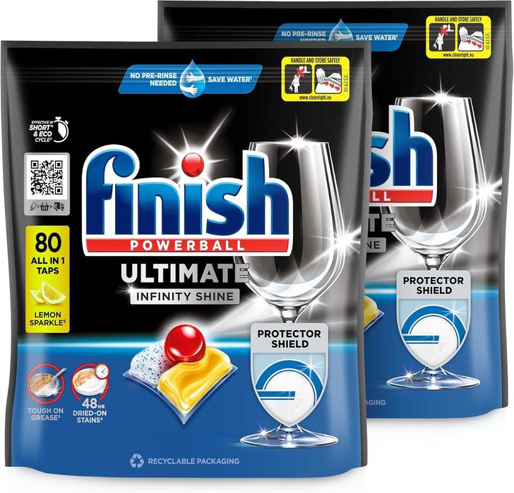 Таблетки за Съдомиялна Finish Ultimate Infinity Shine Citrus - 160 Бр.