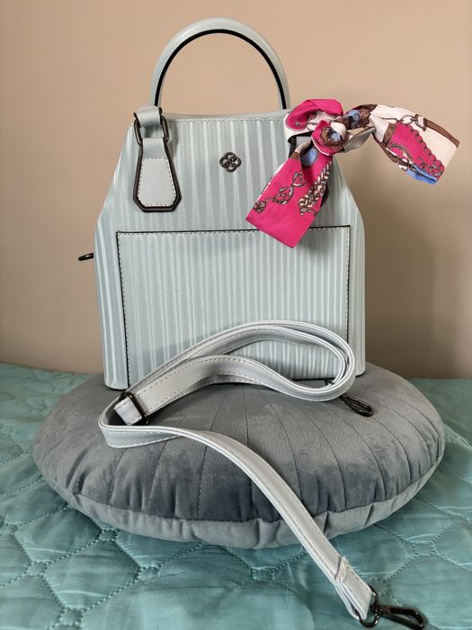 Дамска чанта синя пудра