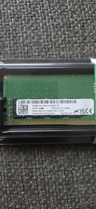 Memorie RAM Pc Calculator Micron 16GB  DDR5 5600