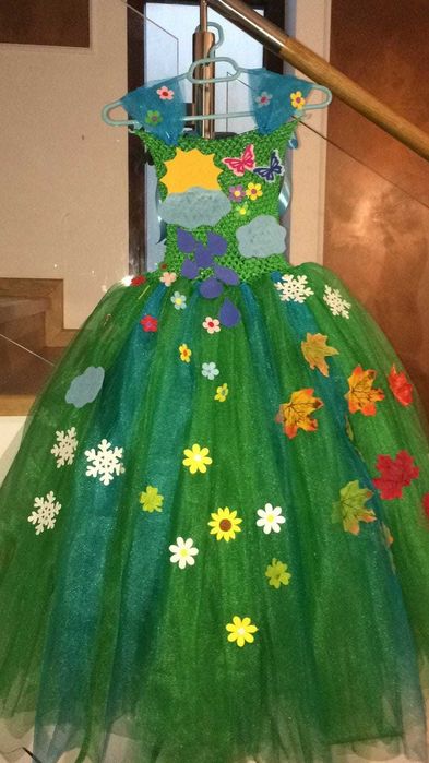 Rochita TUTU Anotimpuri Toamna Luna Noiembrie serbare carnaval