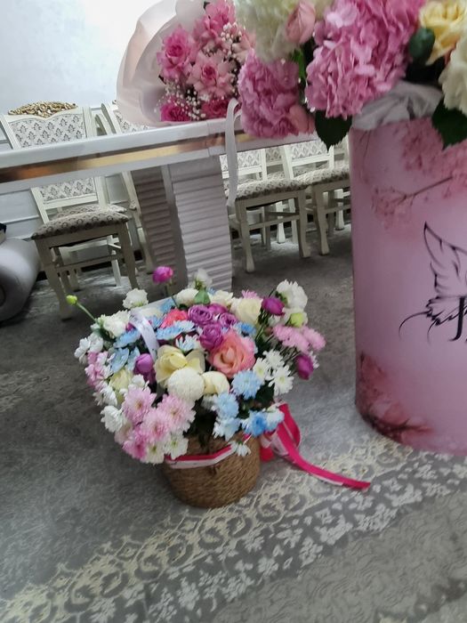 Цветы свежие сатылады