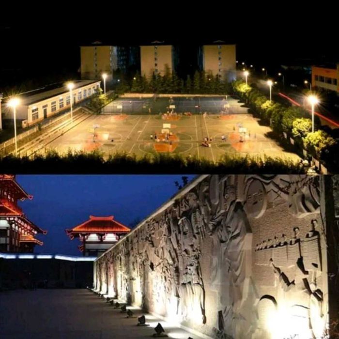 Интелигентен LED прожектор с дист., 100W, разл. светлини (multicolor)