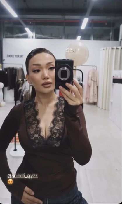 Лонглис с кружевами