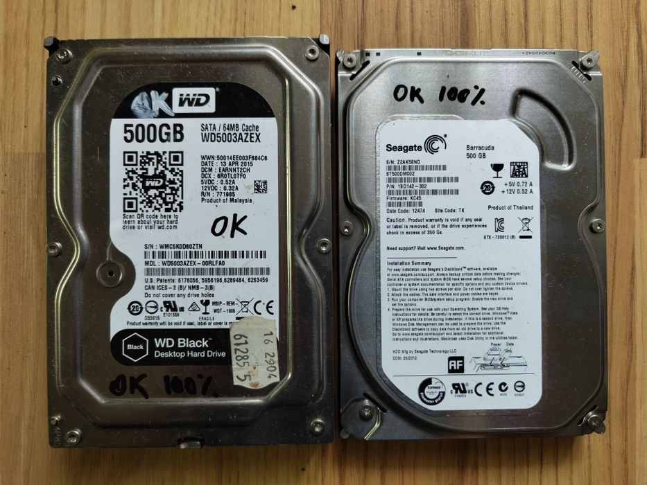2 harduri de 500 gb pentru Desktop PC de 3.5 inch