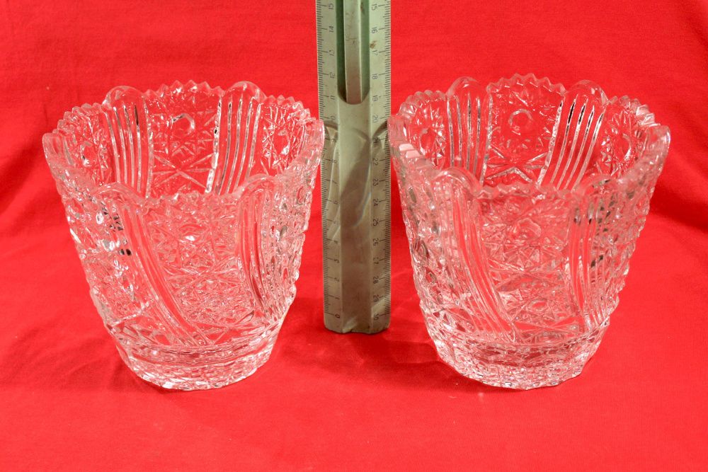 ПАРА хрустальная вазочек (конфетница)
