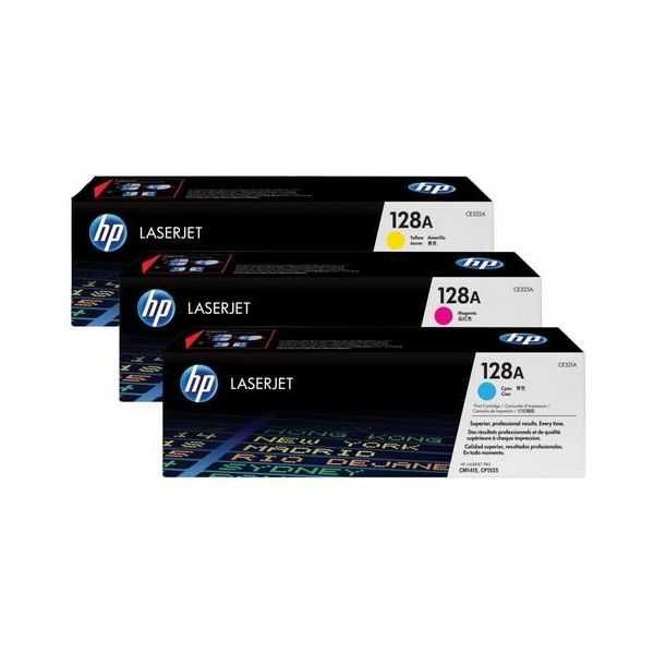 HP 128A (CF371AM) - Toner, color 3 bucati la set