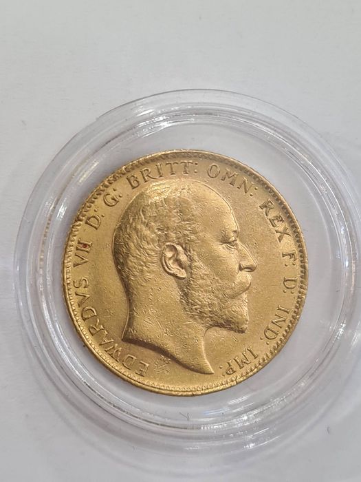 Moneda din aur 1 Sovereign - Edward VII 1902