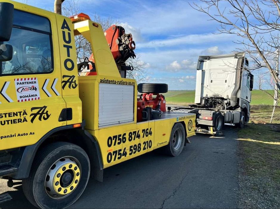 Tractari Auto Camioane Dube Servicii Macara Platforma Auto Non Stop