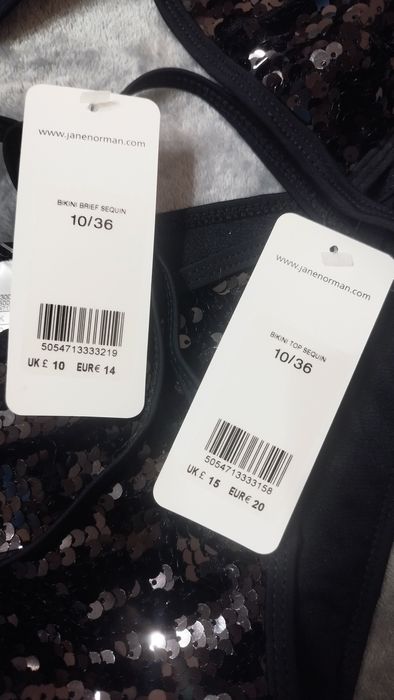 Бански горнище с пайети, S/М - размер 36