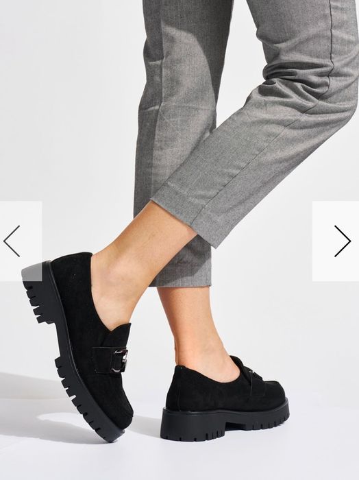 Черни мокасини велур