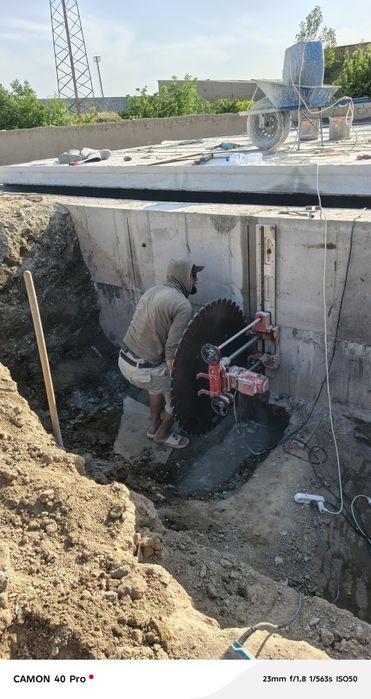 Beton kesish eshik ochish