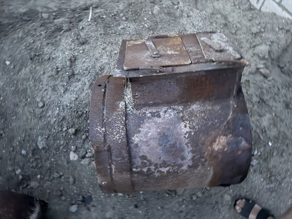 Печка в баню с баком и трубой