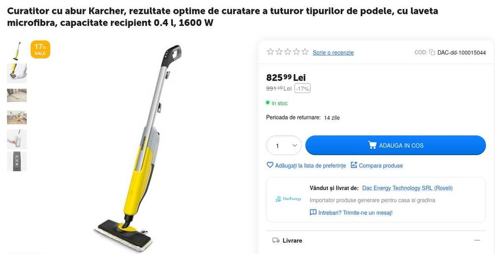 Mop cu aburi Karcher