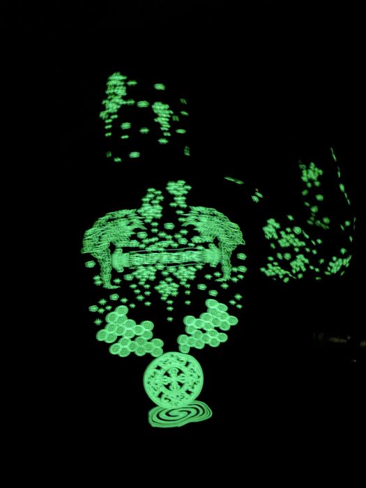 Яке ветровка Supreme glow in dark