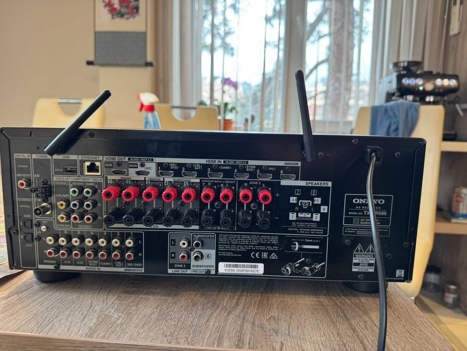 Продавам чудесен ресийвър (AV Receiver) за домашно кино ONKIO TX-NR686
